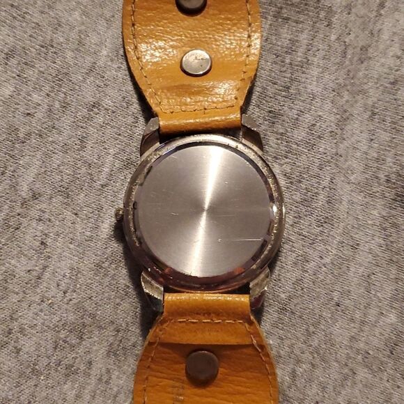 Giordano Replica Indian Head Coin‎ 1914 Watch Womens Concho Leather Band - Picture 4 of 12